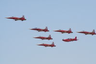 RAF Fairford Airport, Fairford, England United Kingdom (FFD) - Patrouille Suisse with HB-HZA at Royal International Air Tattoo 2006 - by Steve Staunton