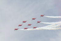 RAF Fairford Airport, Fairford, England United Kingdom (FFD) - The Red Arrows at Royal International Air Tattoo 2006 - by Steve Staunton