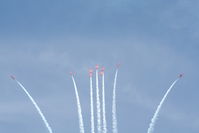 RAF Fairford Airport, Fairford, England United Kingdom (FFD) - The Red Arrows at Royal International Air Tattoo 2006 - by Steve Staunton