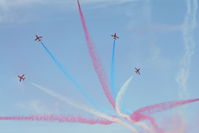 RAF Fairford Airport, Fairford, England United Kingdom (FFD) - The Red Arrows at Royal International Air Tattoo 2006 - by Steve Staunton