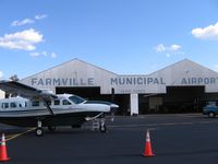 Farmville Regional Airport (FVX) - Farmville hangar - by Tom Cooke
