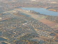 Eagle Creek Airpark Airport (EYE) - From 4500' on a frosty fall morning - by Bob Simmermon