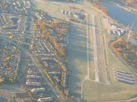 Eagle Creek Airpark Airport (EYE) - From 4500' on a frosty fall morning - by Bob Simmermon