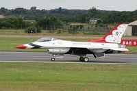 RAF Fairford Airport, Fairford, England United Kingdom (FFD) - Thunderbirds practice at Royal International Air Tattoo 2007 - by Steve Staunton