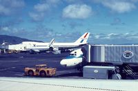 San Francisco International Airport (SFO) - UAL DC-8,B737 and B747 in SFO,early 70s - by metricbolt