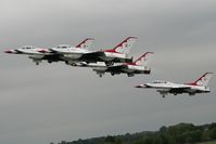 RAF Fairford Airport, Fairford, England United Kingdom (FFD) - Thunderbirds display at Royal International Air Tattoo 2007 - by Steve Staunton