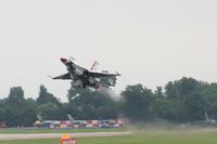 RAF Fairford Airport, Fairford, England United Kingdom (FFD) - Thunderbirds display at Royal International Air Tattoo 2007 - by Steve Staunton