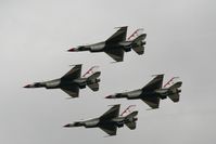 RAF Fairford Airport, Fairford, England United Kingdom (FFD) - Thunderbirds display at Royal International Air Tattoo 2007 - by Steve Staunton