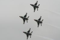 RAF Fairford Airport, Fairford, England United Kingdom (FFD) - Thunderbirds display at Royal International Air Tattoo 2007 - by Steve Staunton