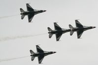 RAF Fairford Airport, Fairford, England United Kingdom (FFD) - Thunderbirds display at Royal International Air Tattoo 2007 - by Steve Staunton