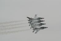 RAF Fairford Airport, Fairford, England United Kingdom (FFD) - Thunderbirds display at Royal International Air Tattoo 2007 - by Steve Staunton