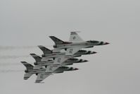 RAF Fairford Airport, Fairford, England United Kingdom (FFD) - Thunderbirds display at Royal International Air Tattoo 2007 - by Steve Staunton