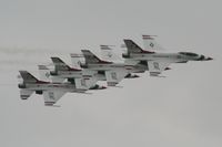 RAF Fairford Airport, Fairford, England United Kingdom (FFD) - Thunderbirds display at Royal International Air Tattoo 2007 - by Steve Staunton