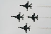 RAF Fairford Airport, Fairford, England United Kingdom (FFD) - Thunderbirds display at Royal International Air Tattoo 2007 - by Steve Staunton