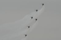 RAF Fairford Airport, Fairford, England United Kingdom (FFD) - Thunderbirds display at Royal International Air Tattoo 2007 - by Steve Staunton