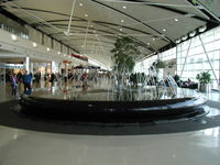 Detroit Metropolitan Wayne County Airport (DTW) - Water feature located at the center of DTW terminal - by Ken Wang