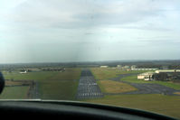 Kemble Airport, Kemble, England United Kingdom (EGBP) - short finals for Kemble - note Brstol Britannia parked on the left - by Pete Hughes