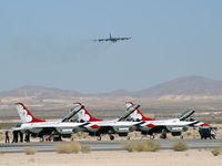 Nellis Afb Airport (LSV) - B-52 and 'Spare' Thunderbires - by Brad Campbell
