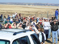 Fort Worth Nas Jrb/carswell Field Airport (NFW) - Lockheed Martin employees and aviation nuts watching the first flight if the F-35A LightningII Joint Strike Fighter - by Zane Adams