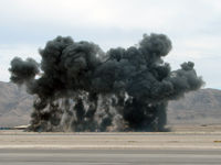 Nellis Afb Airport (LSV) - Smoke at Aviation Nation - by Brad Campbell
