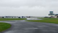 Oxford Airport, Oxford, England United Kingdom (EGTK) - Oxford Kidlington  on a very wet and grey morning - by Terry Fletcher