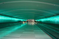 Detroit Metropolitan Wayne County Airport (DTW) - Light tunnel between Concourse A and B - by Florida Metal