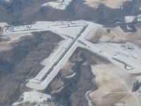 Wheeling Ohio Co Airport (HLG) - Snow covered runways in Wheeling, WV - by Bob Simmermon