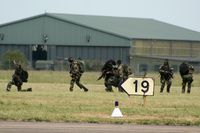 Metz Frescaty Airport - French Air Force (Armee de l'Air) commandos demo during an airshow - by Michel Teiten ( www.mablehome.com )