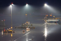 Vienna International Airport, Vienna Austria (VIE) - VIE at night - by Juergen Postl