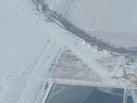 Deshler Municipal Landing Strip Airport (6D7) - Winter look from 2500' - by Bob Simmermon