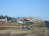 Grand Canyon National Park Airport (GCN) - Bell helicopters lined up. - by IndyPilot63