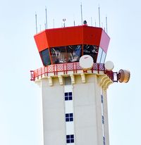 Santa Barbara Municipal Airport (SBA) - Santa Barbara Tower closer up - by Mike Madrid