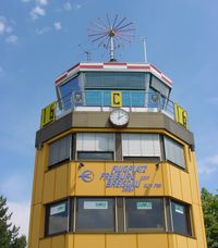 Flugplatz Freiburg Airfield - Freiburg Control Tower - by J. Thoma
