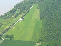 Lee Bottom Airport (64I) - Looking S from 2500' - by Bob Simmermon