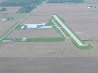 Piqua Airport- Hartzell Field Airport (I17) - Looking down runway 26 at Piqua, Ohio - by Bob Simmermon