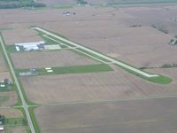 Piqua Airport- Hartzell Field Airport (I17) - Looking NW from 2500' - Piqua, Ohio - by Bob Simmermon