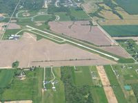 Miami University Airport (OXD) - Looking east from 2500' - by Bob Simmermon