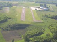 Wellsboro Johnston Airport (N38) - Safe terrain separation led to a high final approach. - by Bob Simmermon