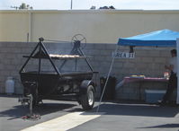 Santa Paula Airport (SZP) - Preparing big barbeque near N124YK host hangar for group fly-In lunch. - by Doug Robertson