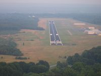 Rockingham County Nc Shiloh Airport (SIF) - short final on a hazy summer evening - by Tom Cooke