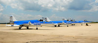 Joint Base Andrews Airport (ADW) - 3 Starfighters ready to taxi at NAF Washington - by J.G. Handelman