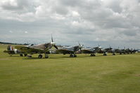 Duxford Airport, Cambridge, England United Kingdom (EGSU) - 5. Spitfires at Duxford Flying Legends Air Show July 2008 - by Eric.Fishwick