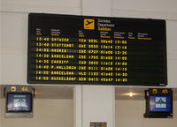Ibiza Airport - Flight´s indicator panel. - by Jorge Molina