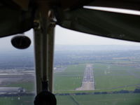 Hawarden Airport, Chester, England United Kingdom (EGNR) - Final approach to Hawarden - by chrishall