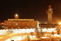 Luis Munoz Marin International Airport (SJU) - SJU terminal in the night - by Hector A Rivera Valentin