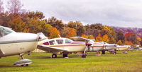 Gastons Airport (3M0) - Ozark Fall Color At Gaston's - by Jim Gaston