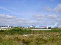 Manchester Airport, Manchester, England United Kingdom (EGCC) - Busy day on RW 23L - by Chris Hall