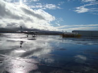 Lompoc Airport (LPC) - After rain photo Skydive Santa Barbara's Cessna Caravan - by Rick Hess