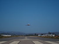Lompoc Airport (LPC) - Liftoff Dassault Falcon Jet  - by Rick Hess