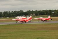 RAF Fairford Airport, Fairford, England United Kingdom (EGVA) - Taken at the Royal International Air Tattoo 2008 during arrivals and departures (show days cancelled due to bad weather) - by Steve Staunton